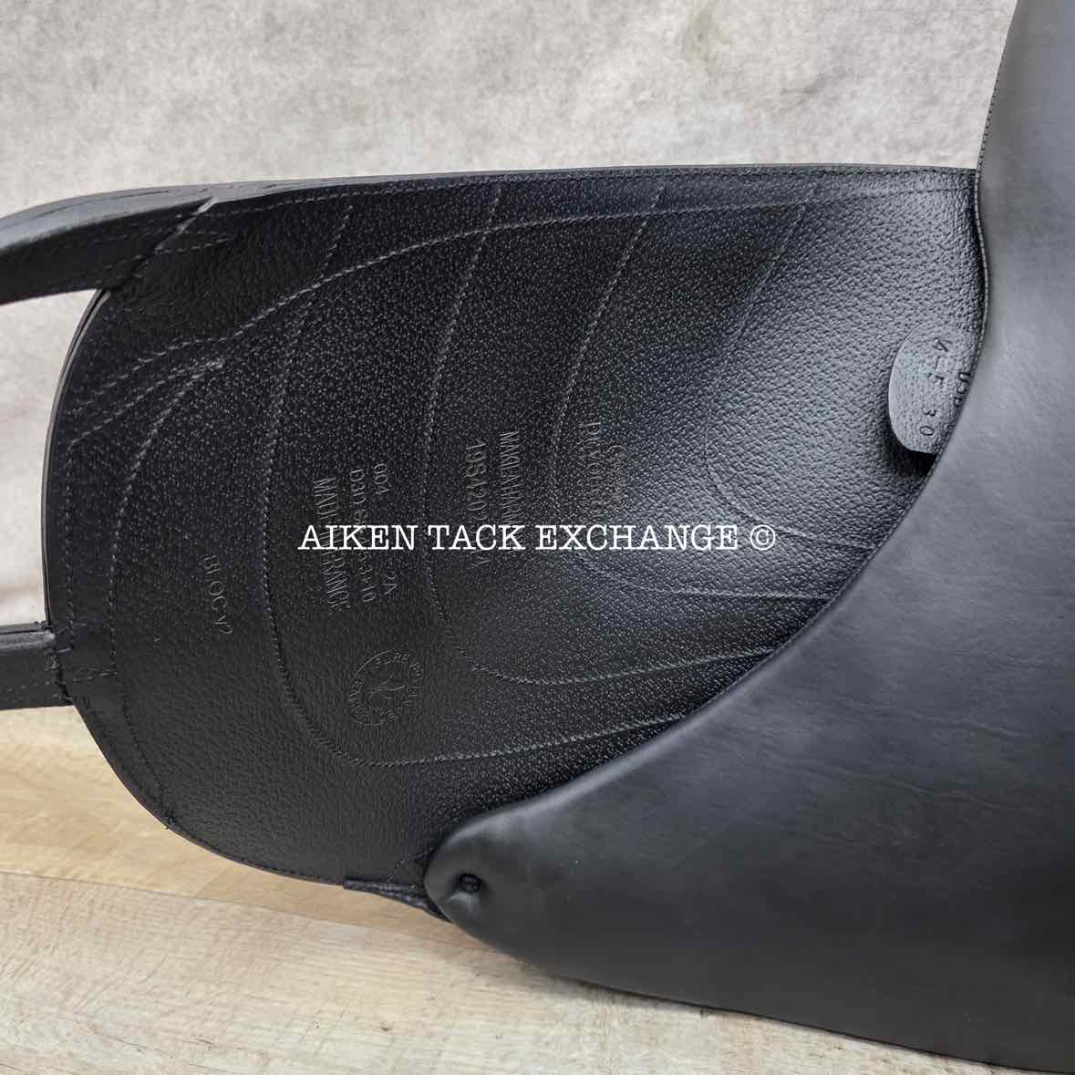 2019 Devoucoux Makila Harmonie Monoflap Dressage Saddle, 18.5" Seat - 004, 2A Flap, Dynamick Tree - Medium, D3D Panels, Full Buffalo Leather