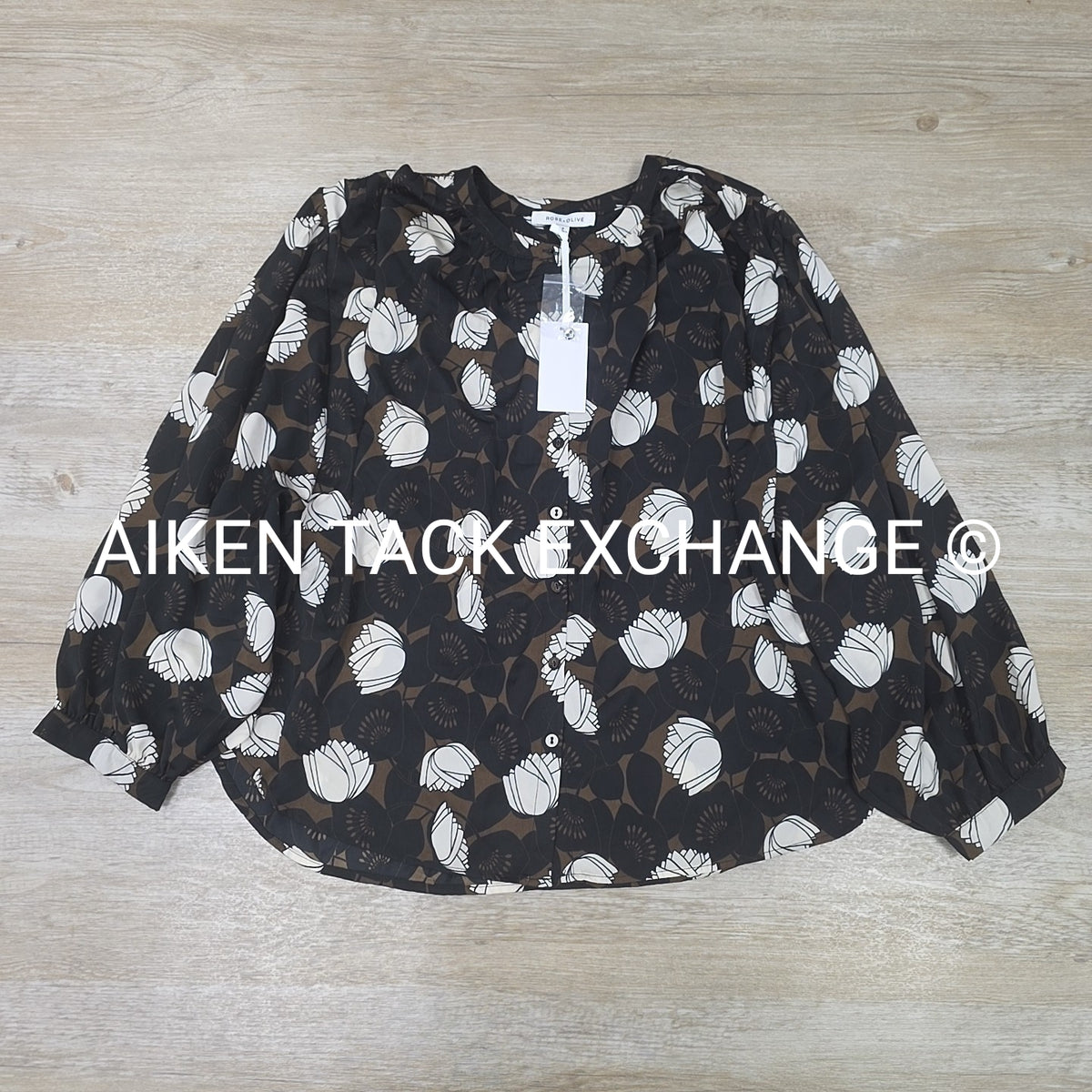 Rose & Olive Top, Size Small