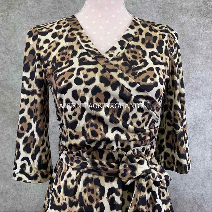Venus Multi Surplice Cheetah Print Maxi Dress, Women's XSmall