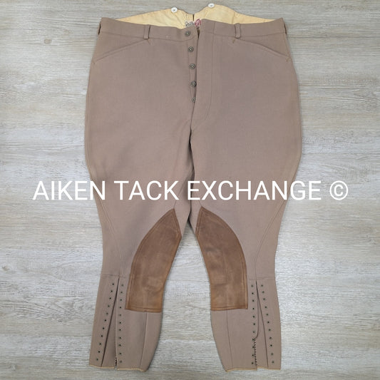 Pytchley Tweed Knee Patch Breeches, Men's 36