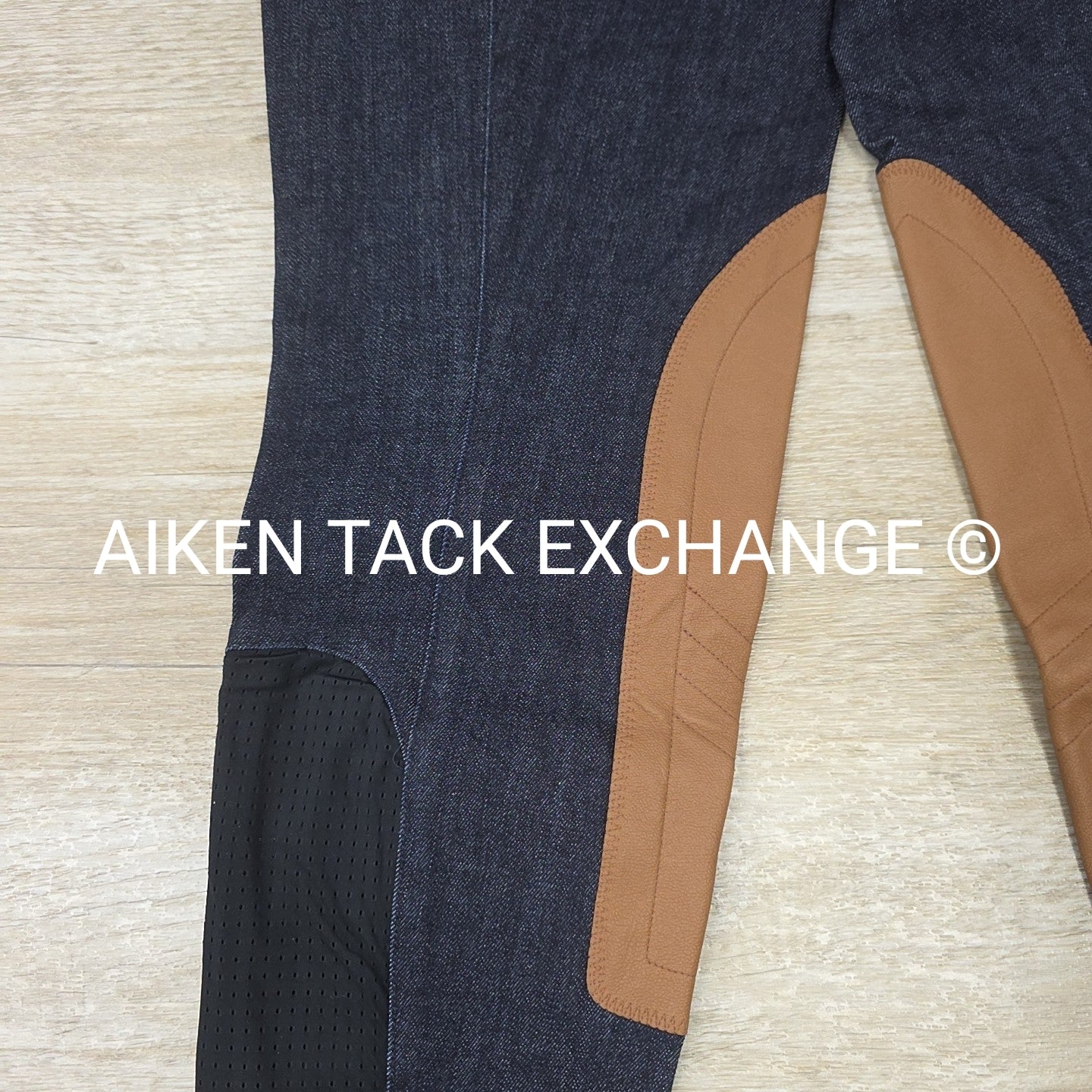 Kerrits Stretch Denim Knee Patch Breeches, Brand New, Women's Medium