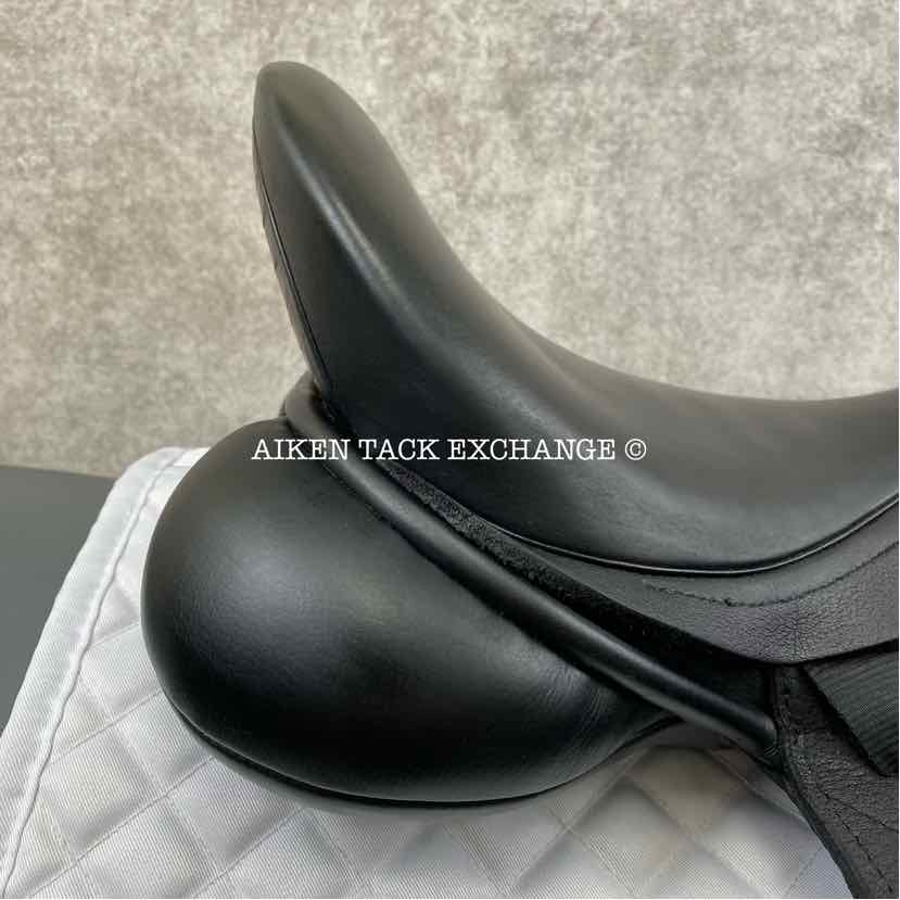 2015 Custom Saddlery Everest Monoflap Dressage Saddle, 17.5" Seat, Adjustable Tree, Wool Flocked Panels