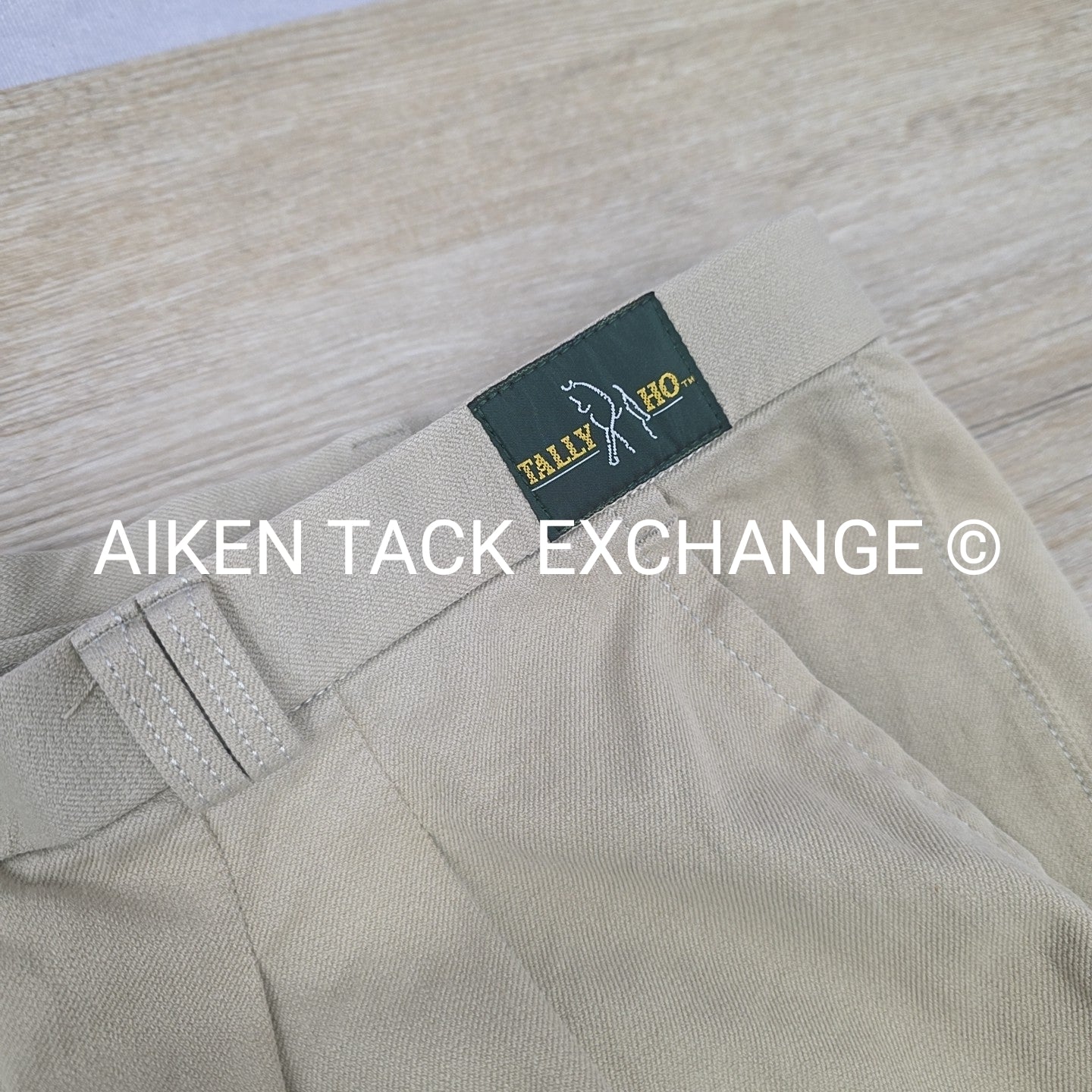 Tally Ho Side Zip Knee Patch Breeches, Men's 42 Long