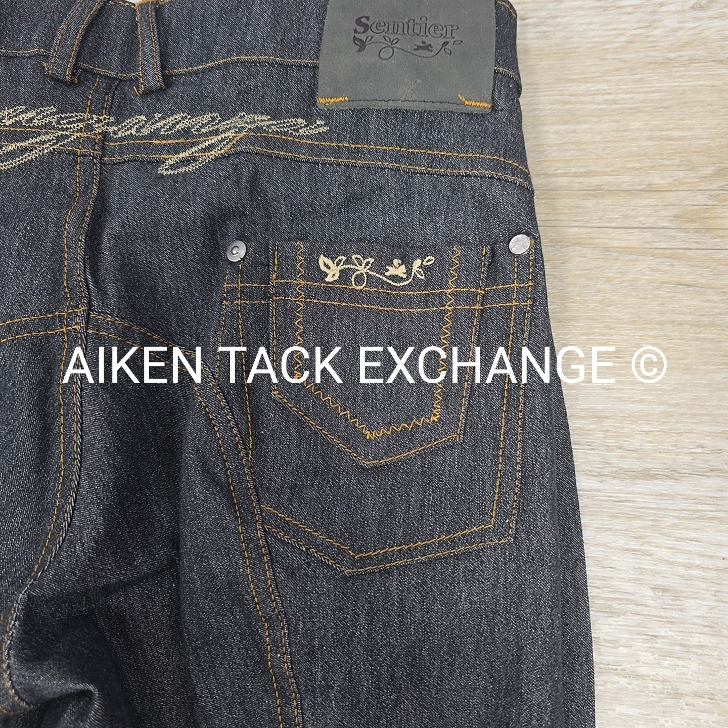 Fouganza Sentier Denim Jodhpurs, Size XSmall