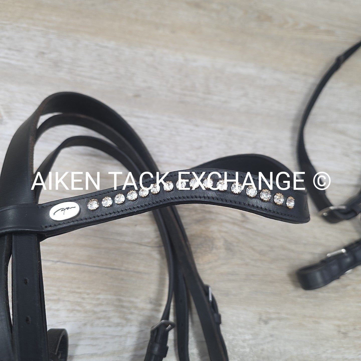 BARGAIN BUNDLE: Mis Matched Weymouth Double Bridle with Both Reins, Black, Size