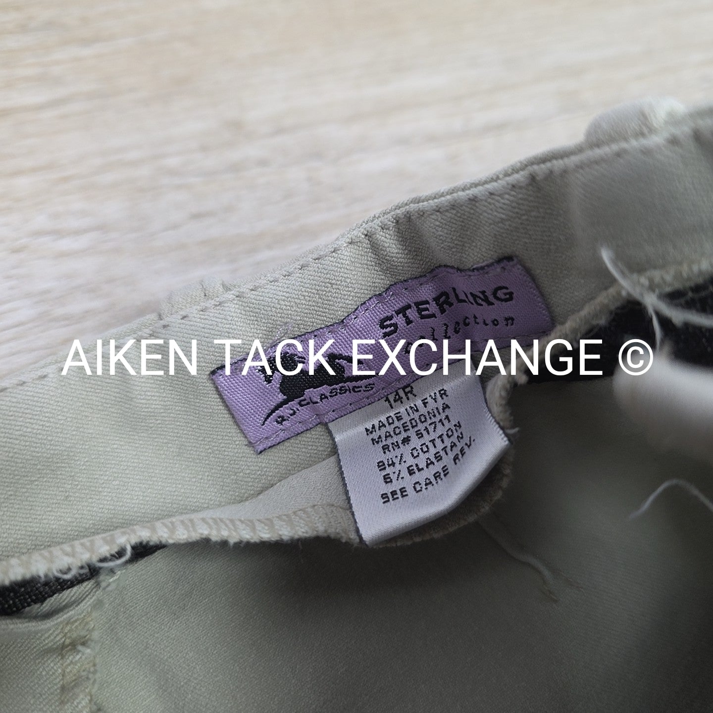 RJ Classics Sterling Collection Knee Patch Breeches, Size 14 R