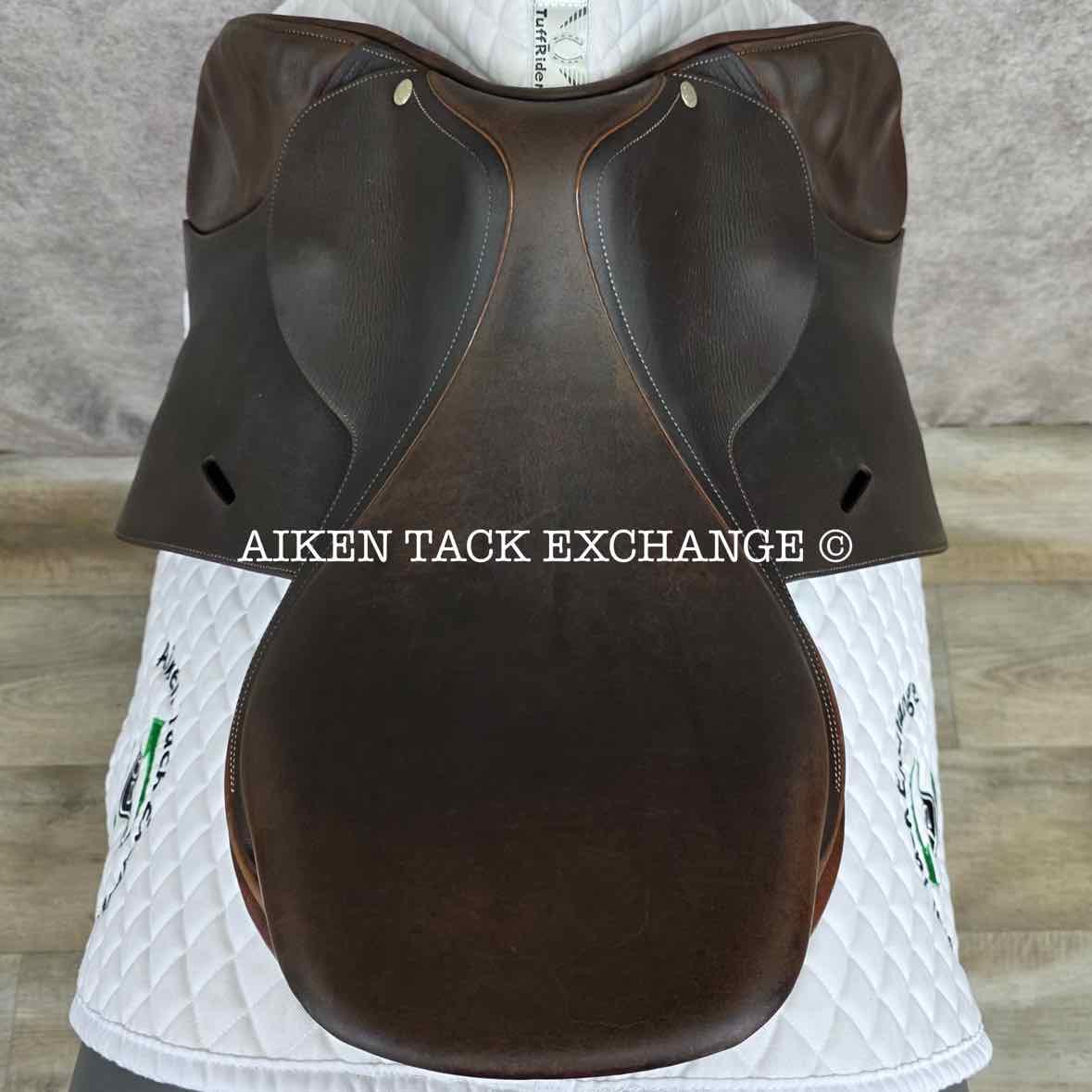 2003 Butet L-Seat (Semi Deep) Close Contact Jump Saddle, 17"  Seat, 1 Flap, Medium Tree, Foam Panels