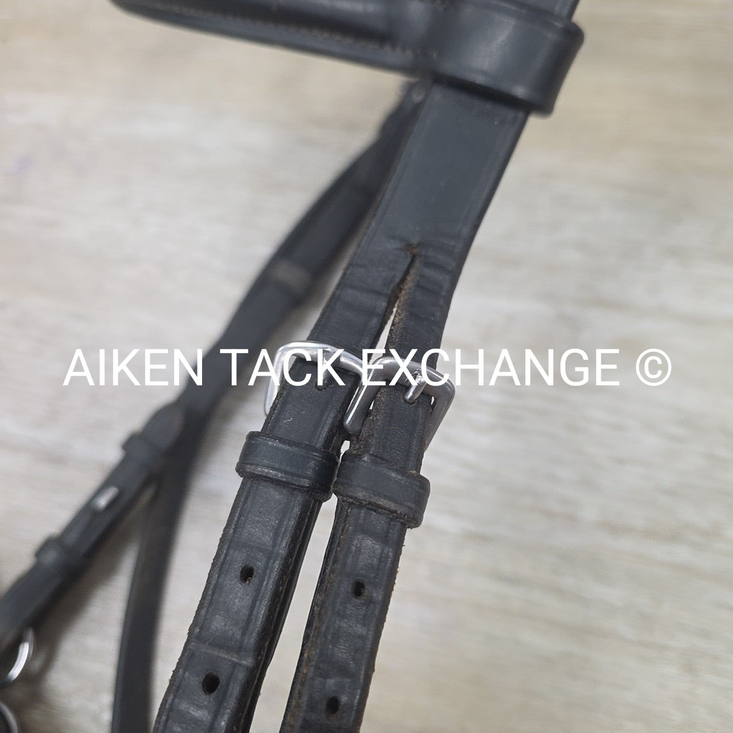 Collegiate Headstall with Zilco Hackamore, No Reins, Black, Size Full