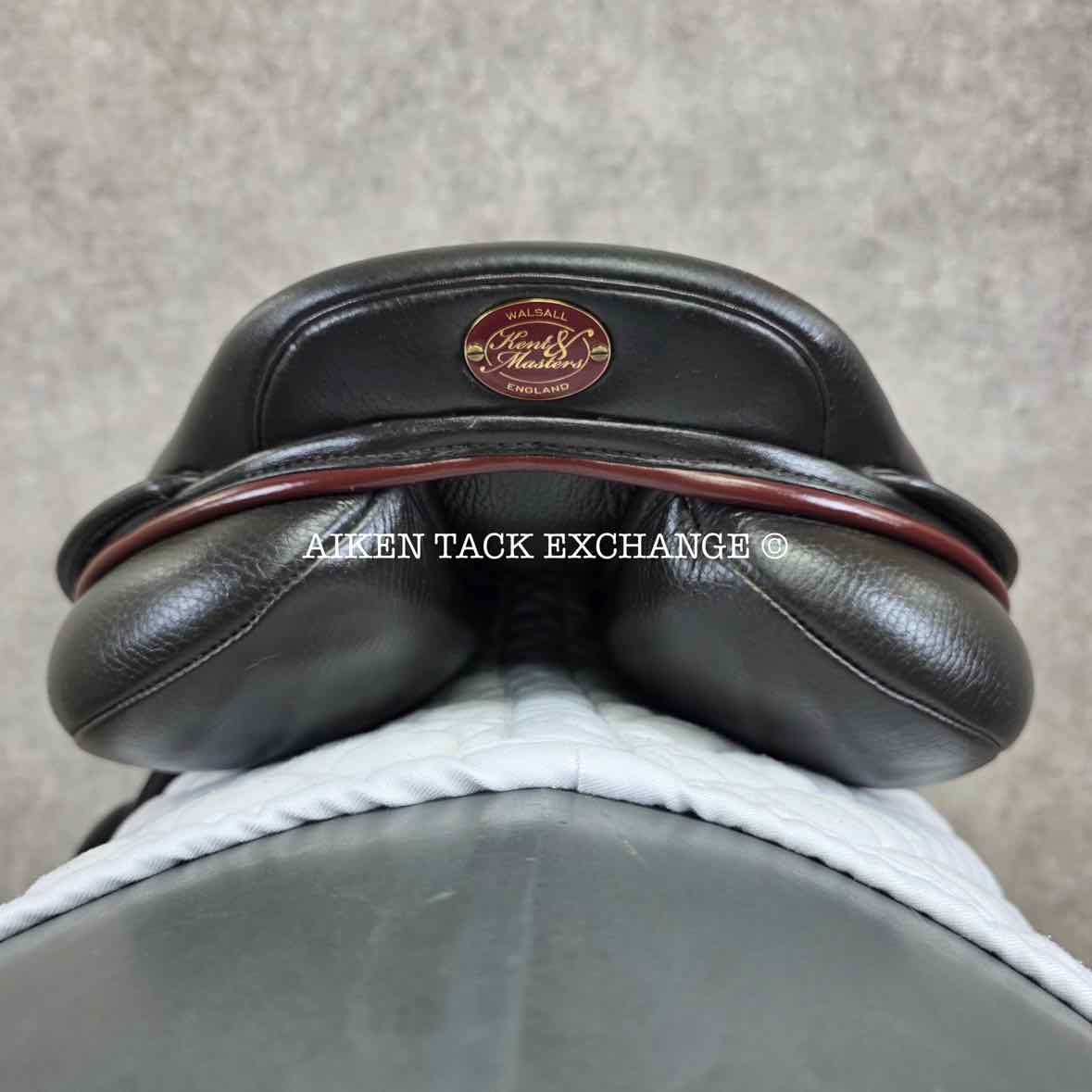 2023 Kent & Masters Competition Series Monoflap XC Jump Saddle, 17.5" Seat, Adjustable Tree - Changeable Gullet, Wool Flocked Panels