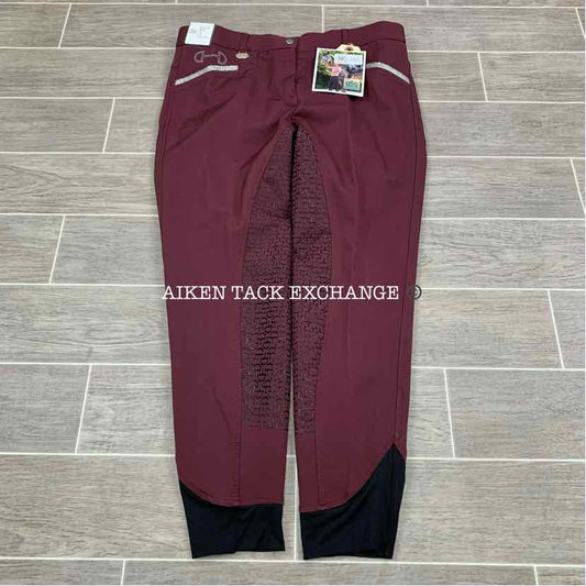 KL Select USG "Meghan" Silicone Full Seat Breeches, Size 32
