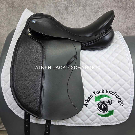 Barnsby Dressage Saddle, 17" Seat, Medium Tree, Wool Flocked Panels