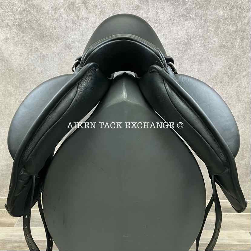 2024 Envy by Custom Saddlery Motion Monoflap Dressage Saddle, 17.5" Seat, Adjustable Tree, Wool Flocked Panels