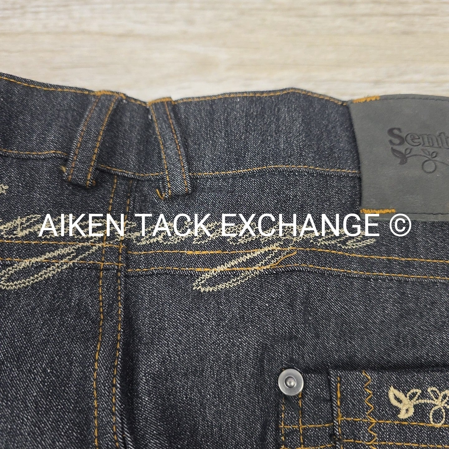 Fouganza Sentier Denim Jodhpurs, Size XSmall
