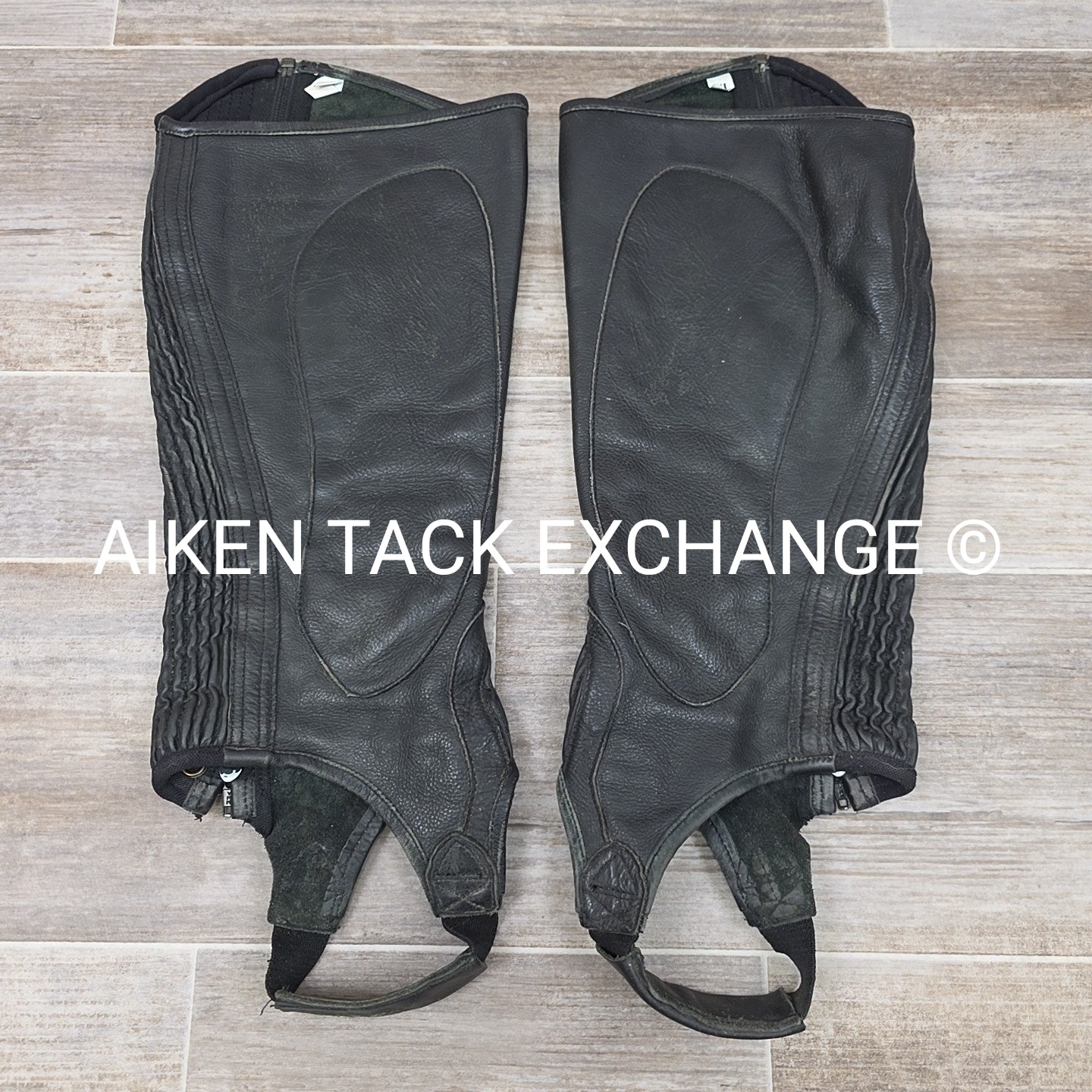 Ovation Leather Half Chaps, Black, Size X-Large