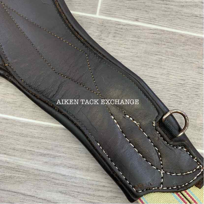 CWD Belly Guard Stud Girth with Double End Elastic, Brown, 48"