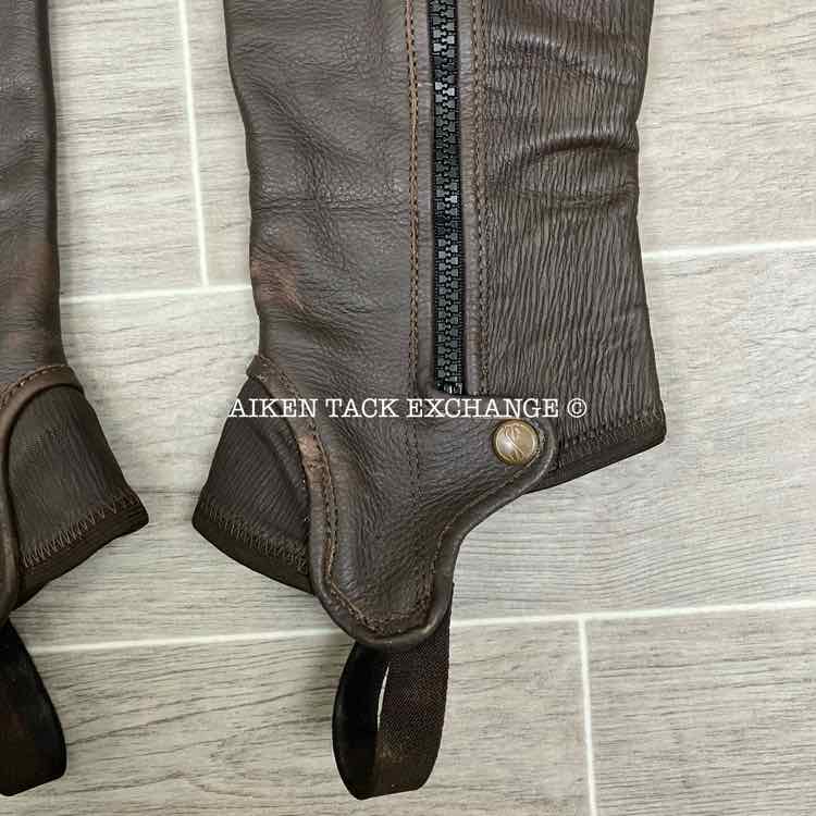 Tredstep Deluxe Half Chaps, Brown, Size 14" Calf 18" Height
