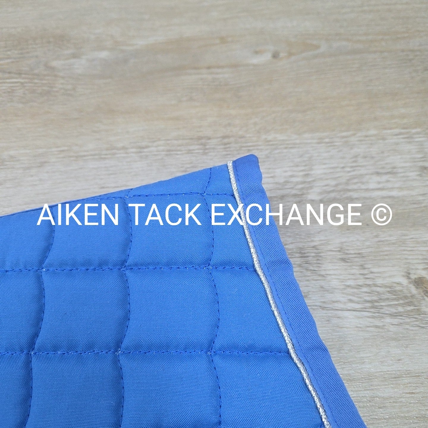 Horze All Purpose Saddle Pad, Blue/Silver, Size Full