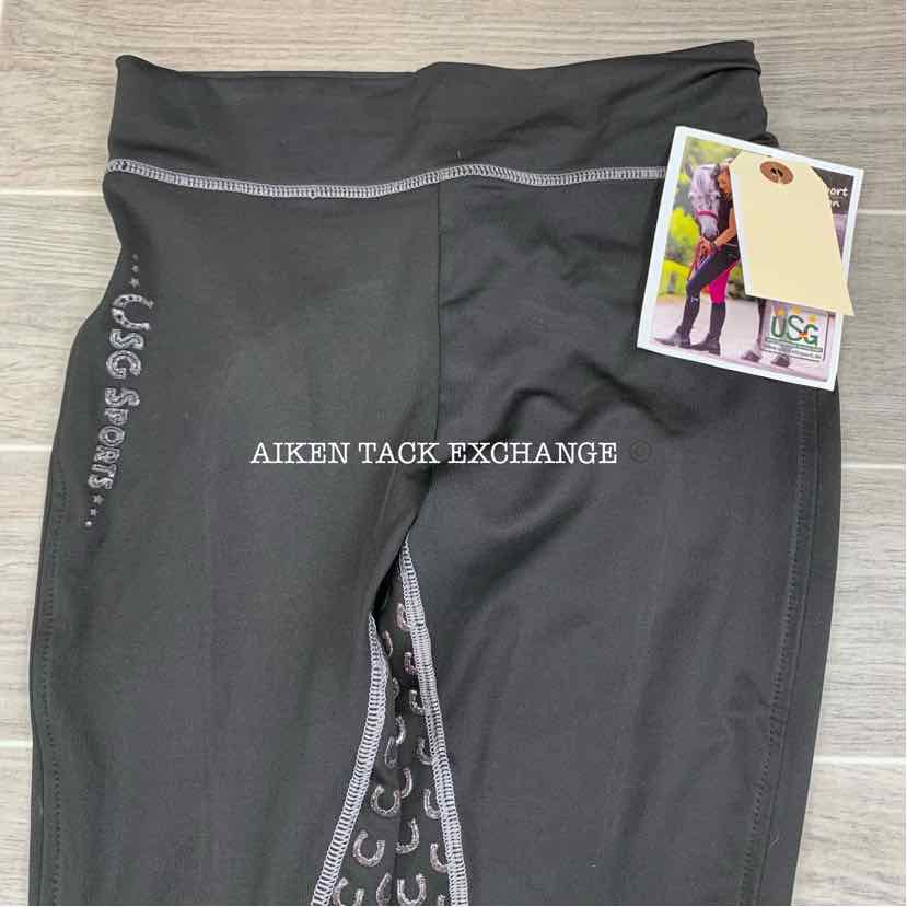 KL Select USG "Tina" Silicone Grip Full Seat Tights, Size 14