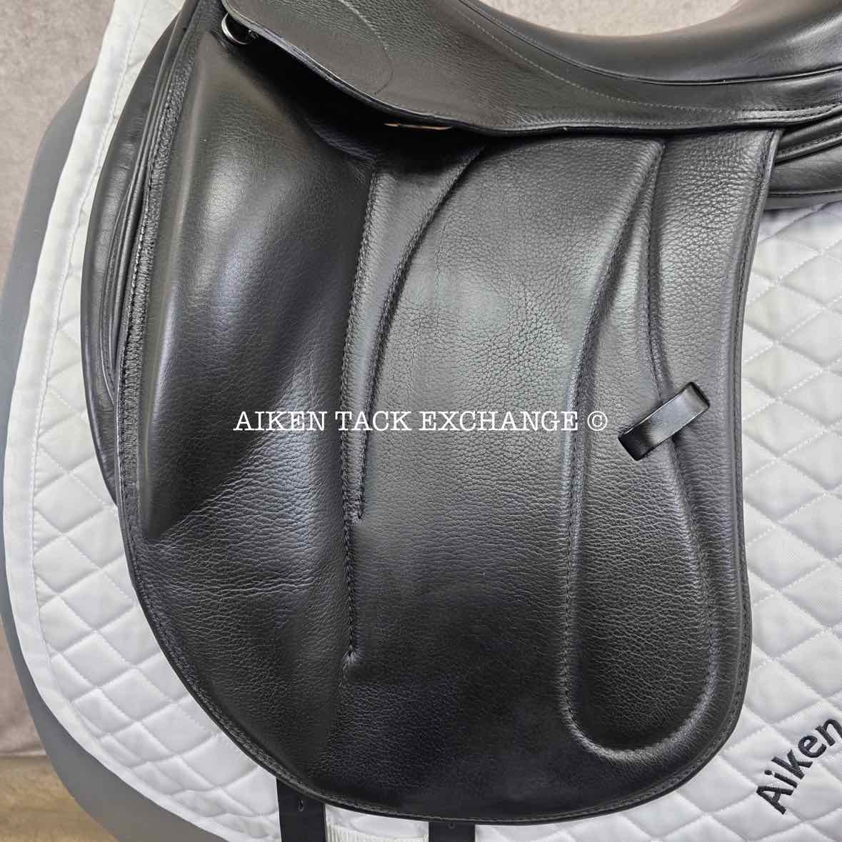 2023 Dynamic Equilibrium Monoflap Dressage Saddle, 18" Seat, Dynamic Polymer Tree, Foam Panels