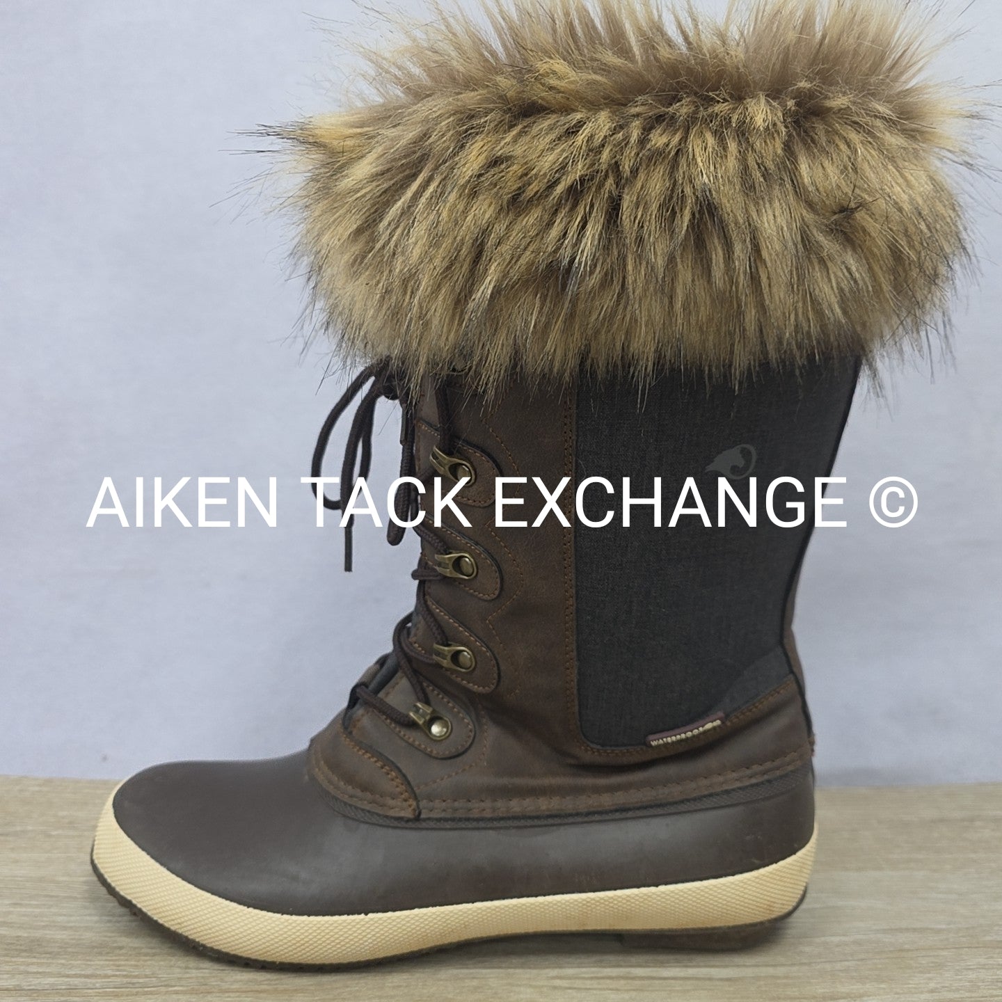 OEQ Canvas Fur Top Winter Boots, Women's 42 (11)