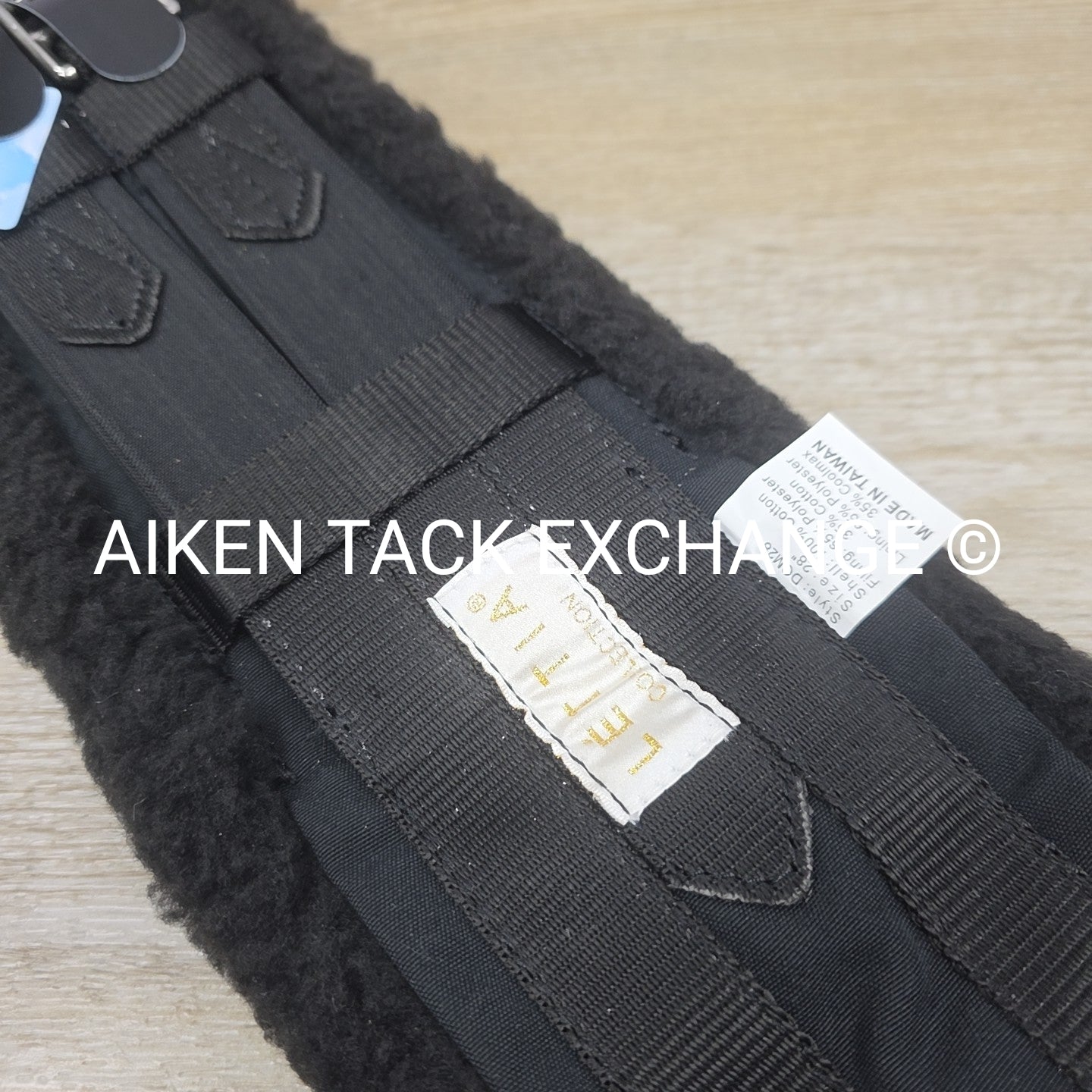 Lettia CoolMax Fleece Dressage Girth, Black, 28"