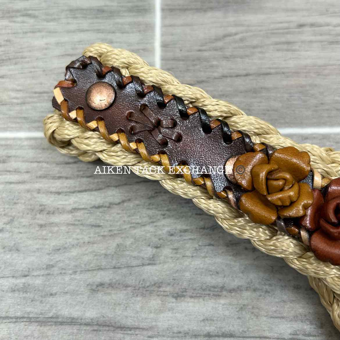 Braided Rope Halter with Lead