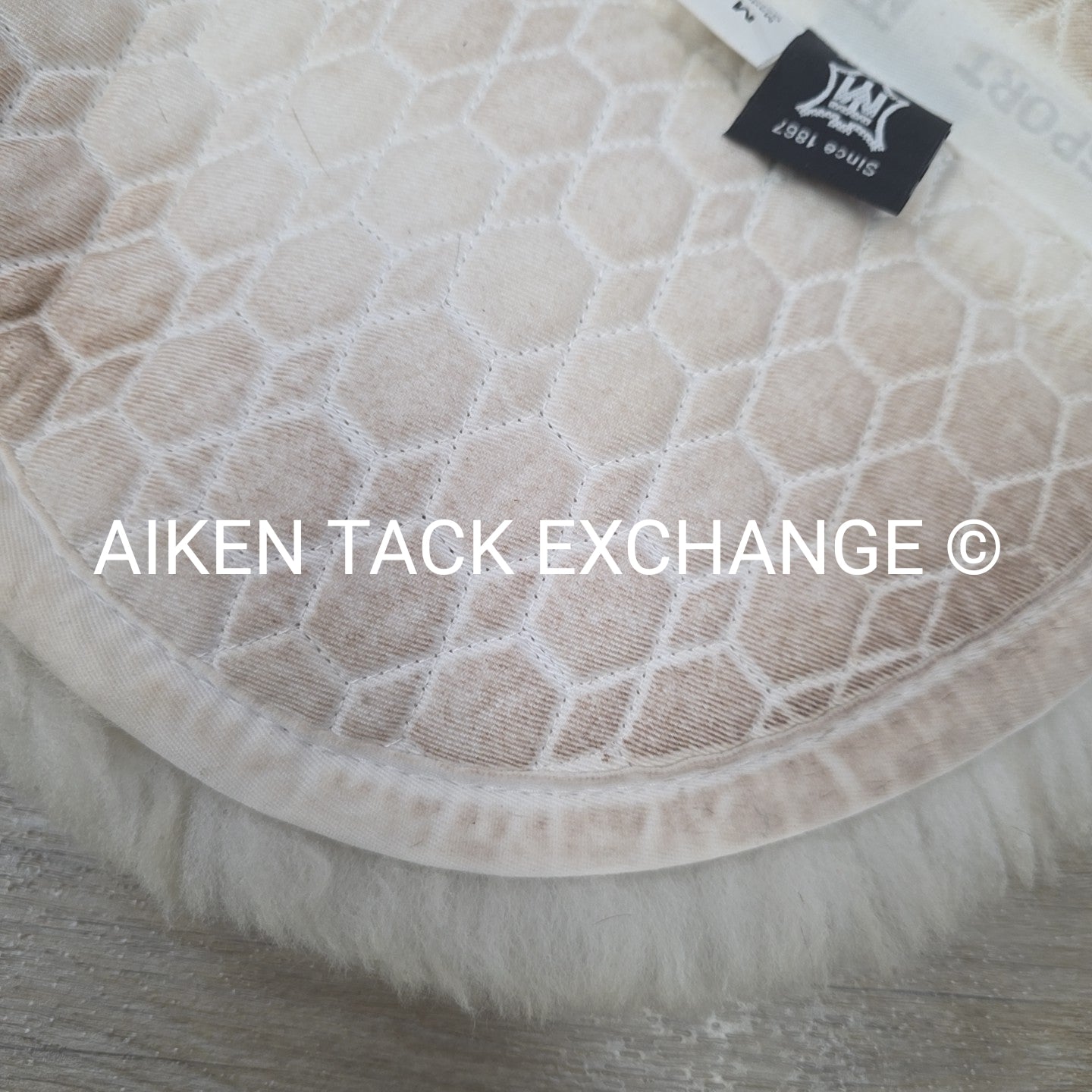 Mattes Platinum Dressage Sheepskin Half Pad, Size Medium