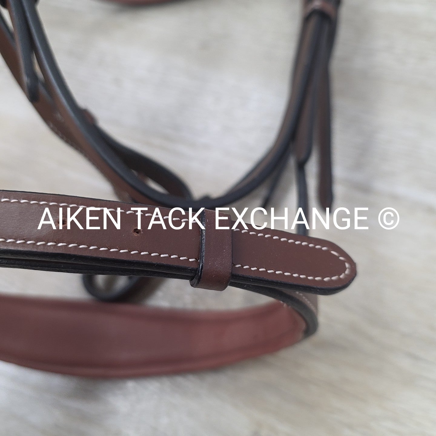 HDR Pro Mono Crown Padded Wide Noseband Bridle with Reins, Brown, Oversize