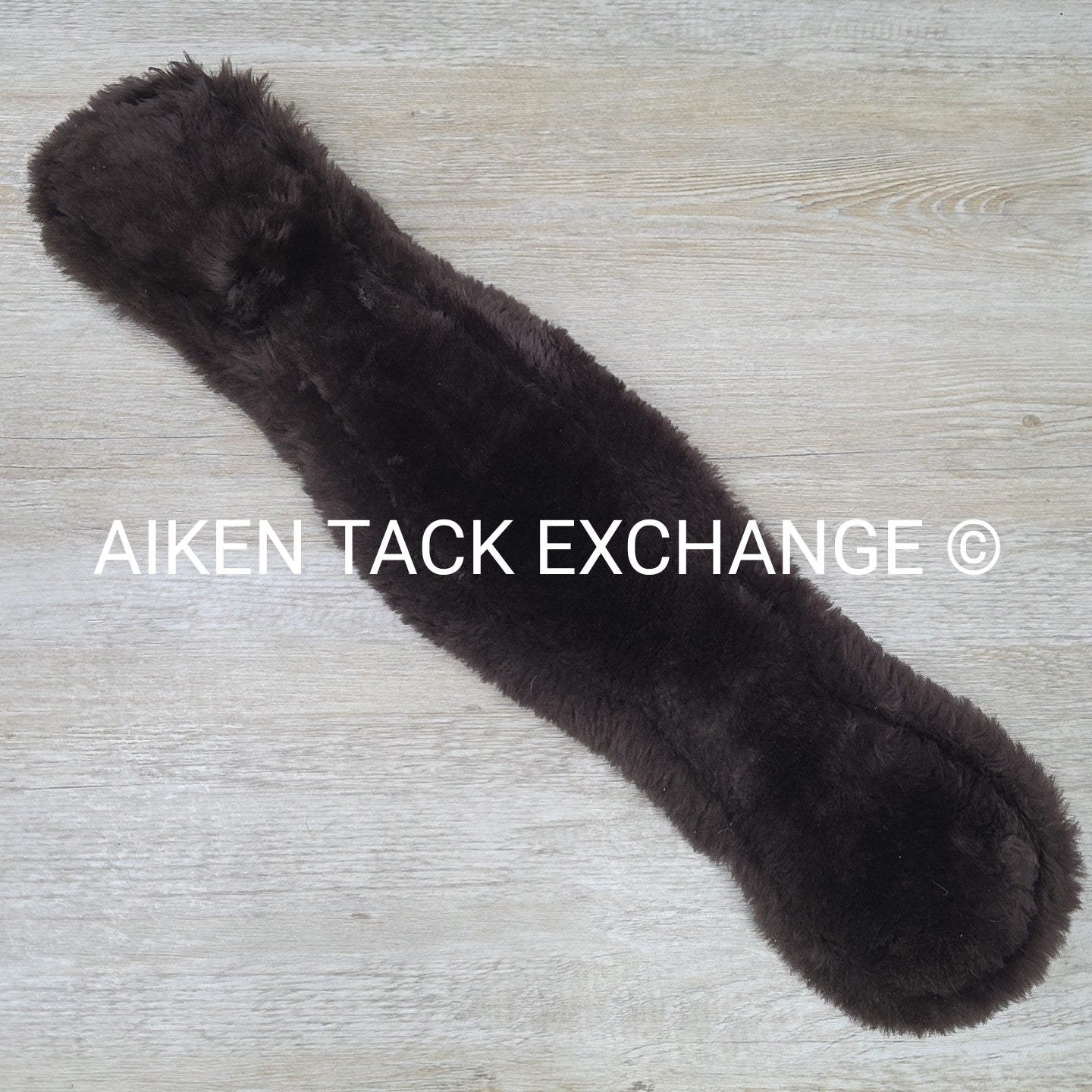 CAS Equestrian Sheepskin Cinch, Brown, 24"