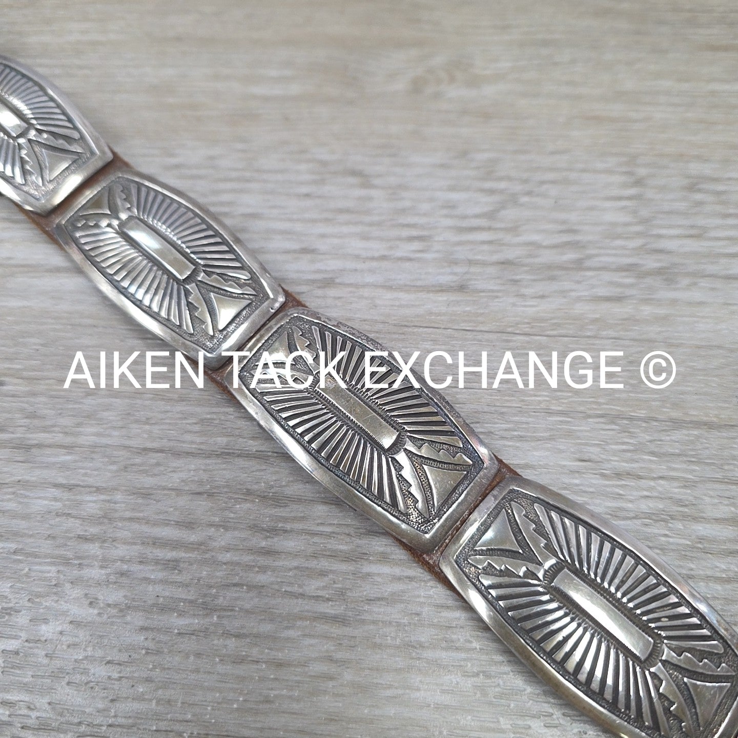 Rick Martinez Navajo Sterling Silver Concho Belt, 32