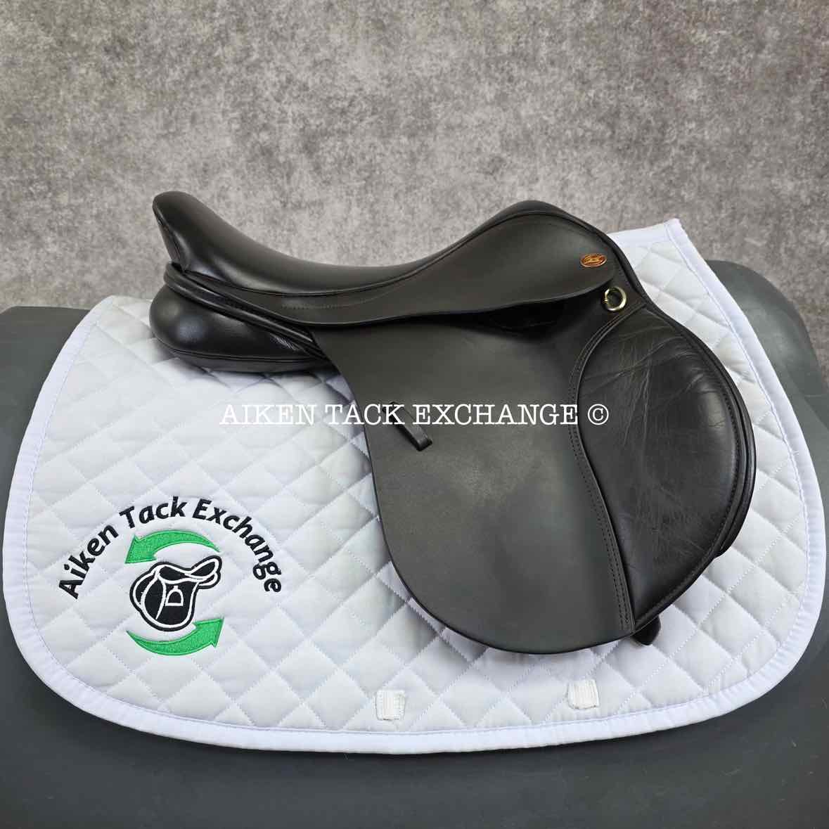 Kent & Masters Original Pony All Purpose Jump Saddle, 15.5" Seat, Adjustable Tree - Changeable Gullet, Wool Flocked Panels