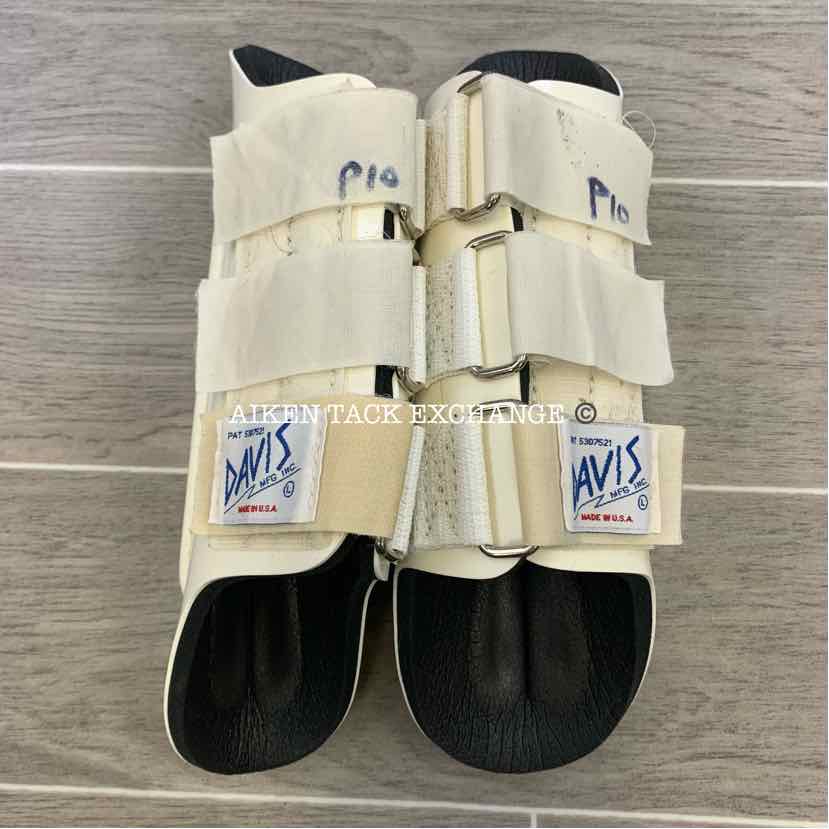 Davis Splint Boots, White, Size Large