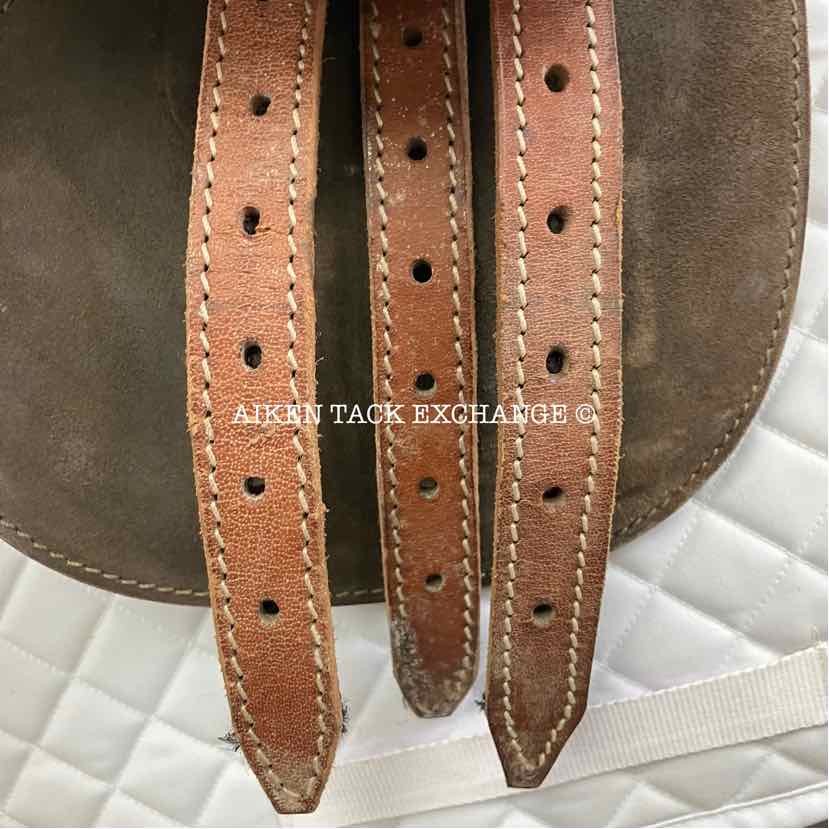 Gladiator Suede All Purpose Polo Saddle, 19" Seat, Medium Tree, Foam Panels