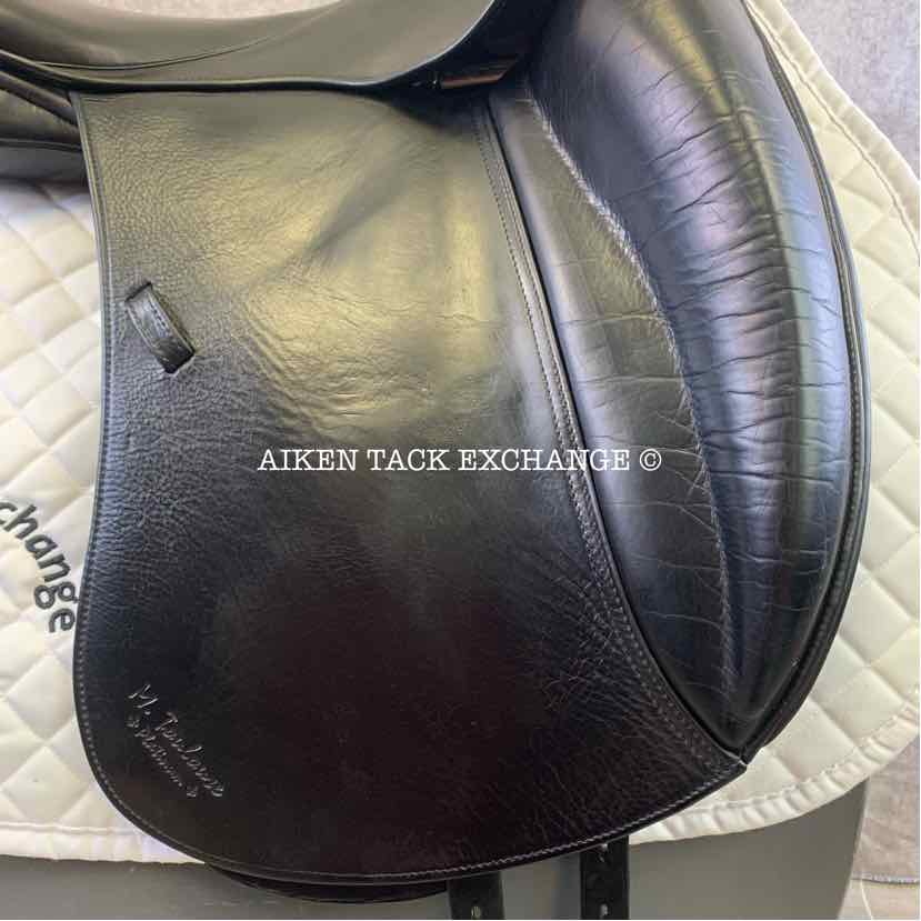 **SOLD** 2012 Marcel Toulouse Marianne Platinum Genesis Dressage Saddle, 17.5" Seat, Adjustable Tree, Wool Flocked Panels