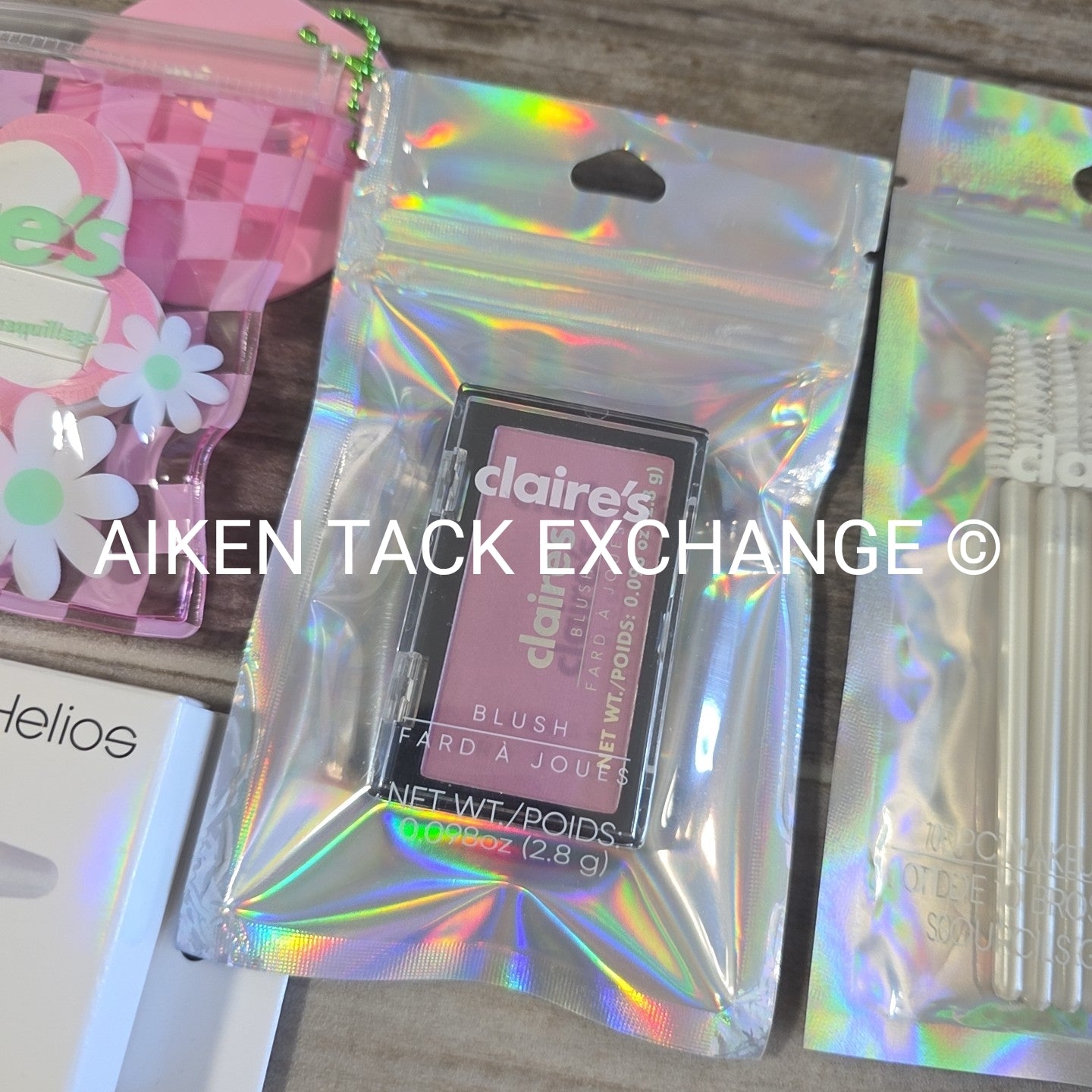 Claire's Makeup Bundle - Blush, 2 Makeup Sponges, Helios Eyelash Adhesive