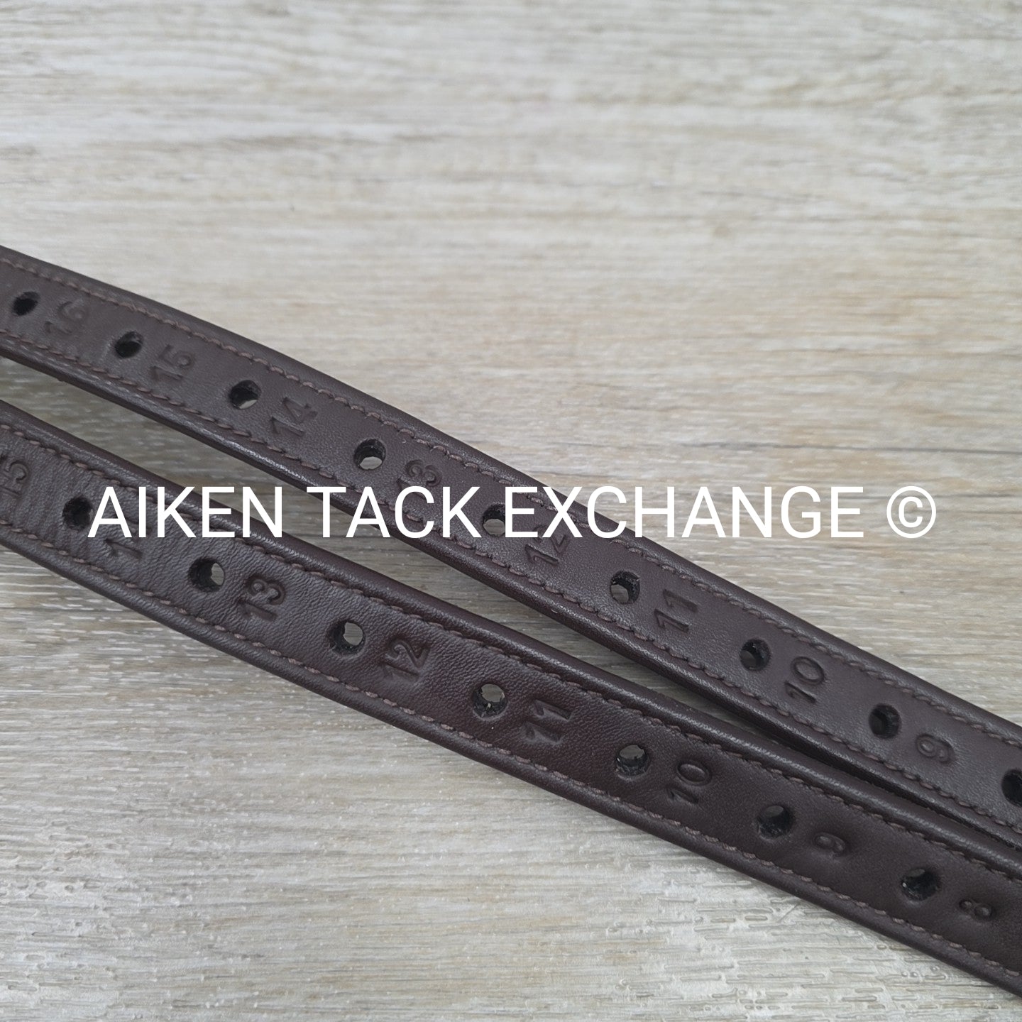 Ovation Covered Stirrup Leathers with Clasp End, Dark Brown, 54"