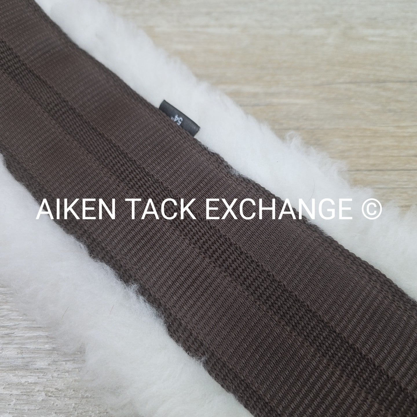 Dover Saddlery Fleece Girth with Double End Elastic, Brown, 54"