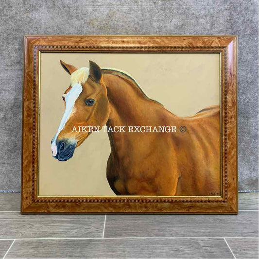 "Moe" Painting on Canvas, Framed 24" x 20"