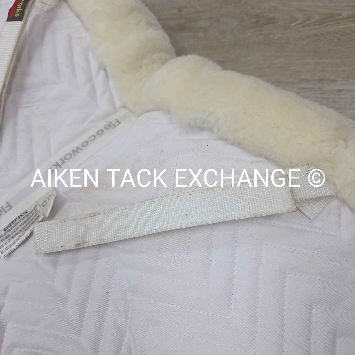 Fleeceworks Perfect Balance Rolled Edge Sheepskin Half Pad with Front Shims, Siz
