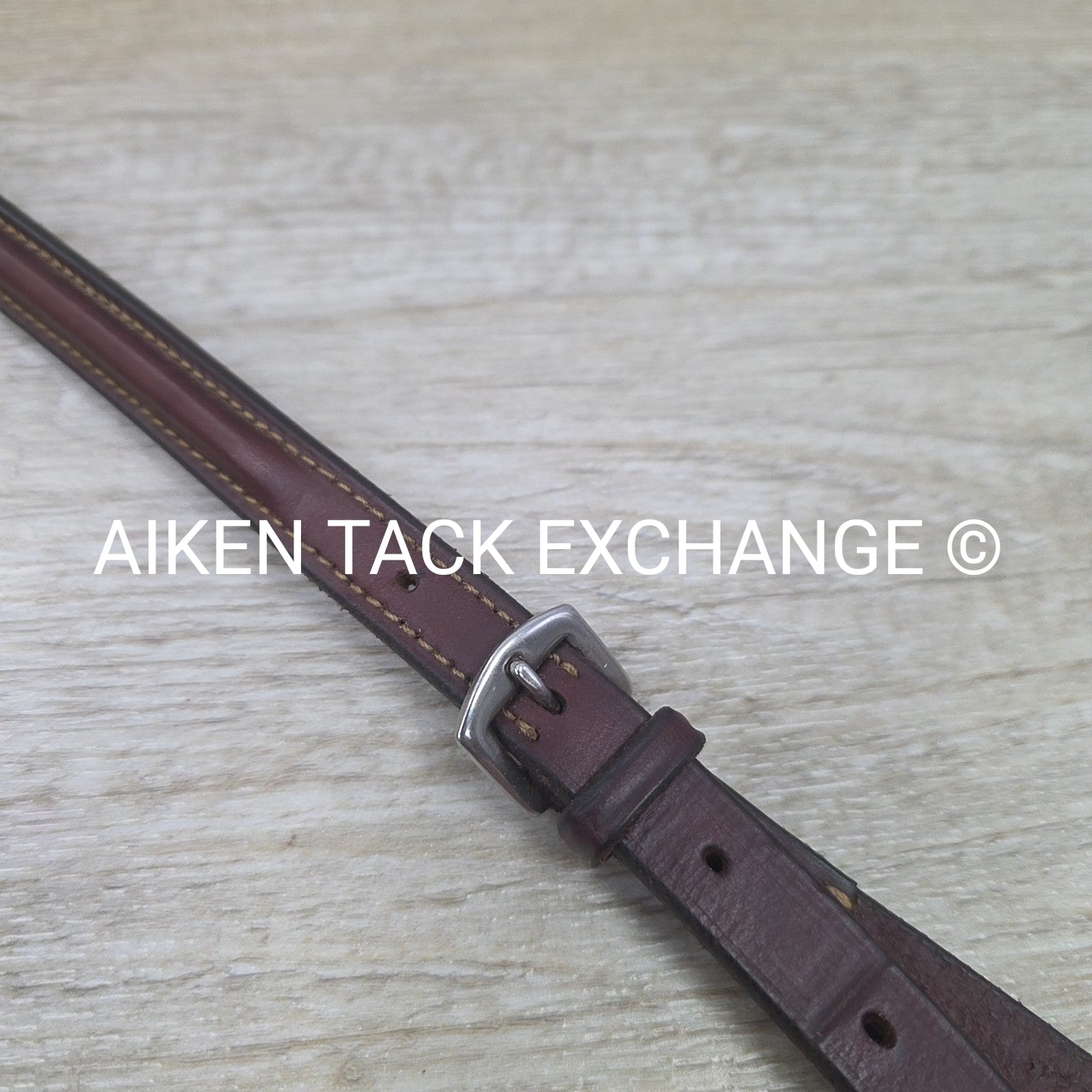 Fancy Stitched Raised Standing Martingale. Brown, Size Full