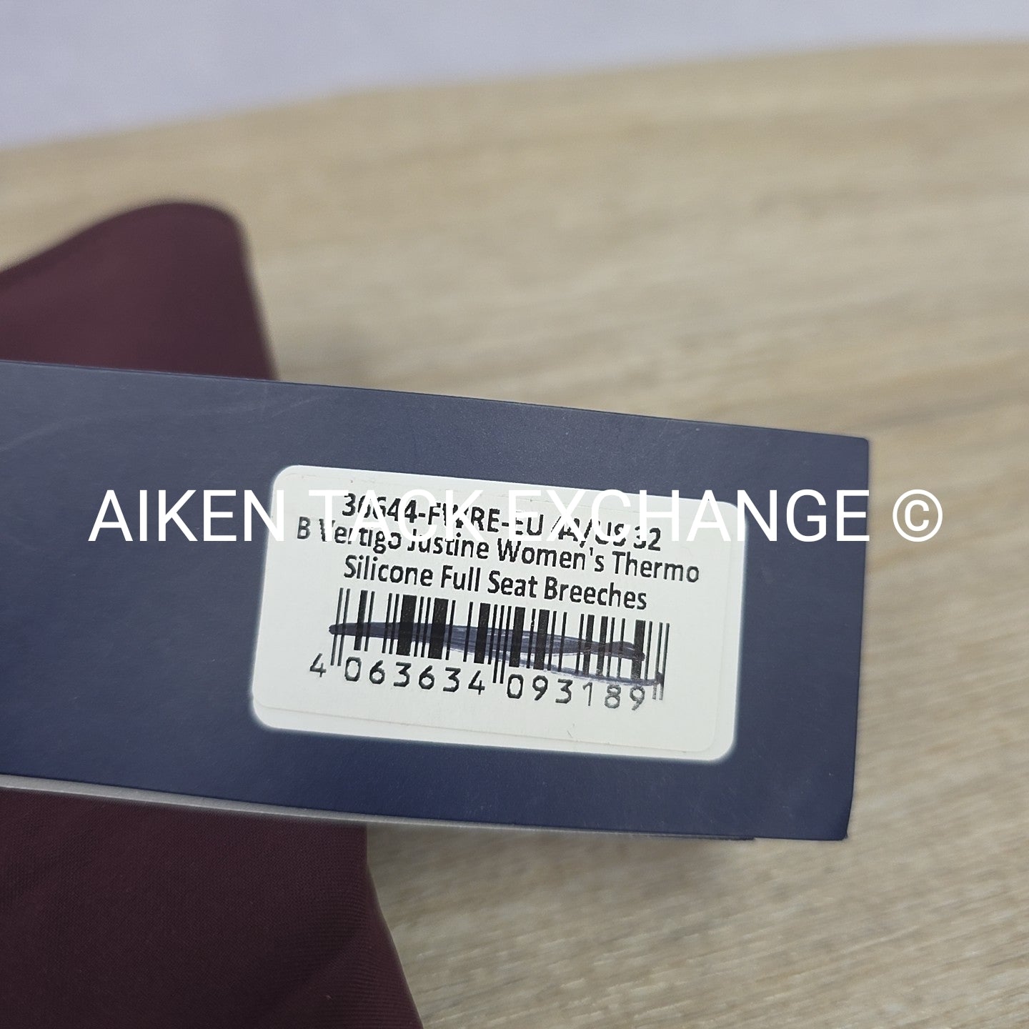 B Vertigo Justine Thermo Silicone Grip Full Seat Breeches, Size 32