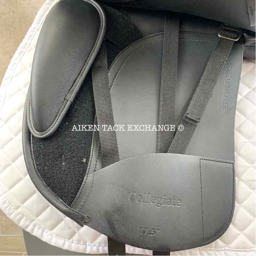 **SOLD** 2024 Collegiate Esteem Dressage Saddle, 17.5" Seat, Adjustable Tree - Changeable Gullet, Wool Flocked Panels