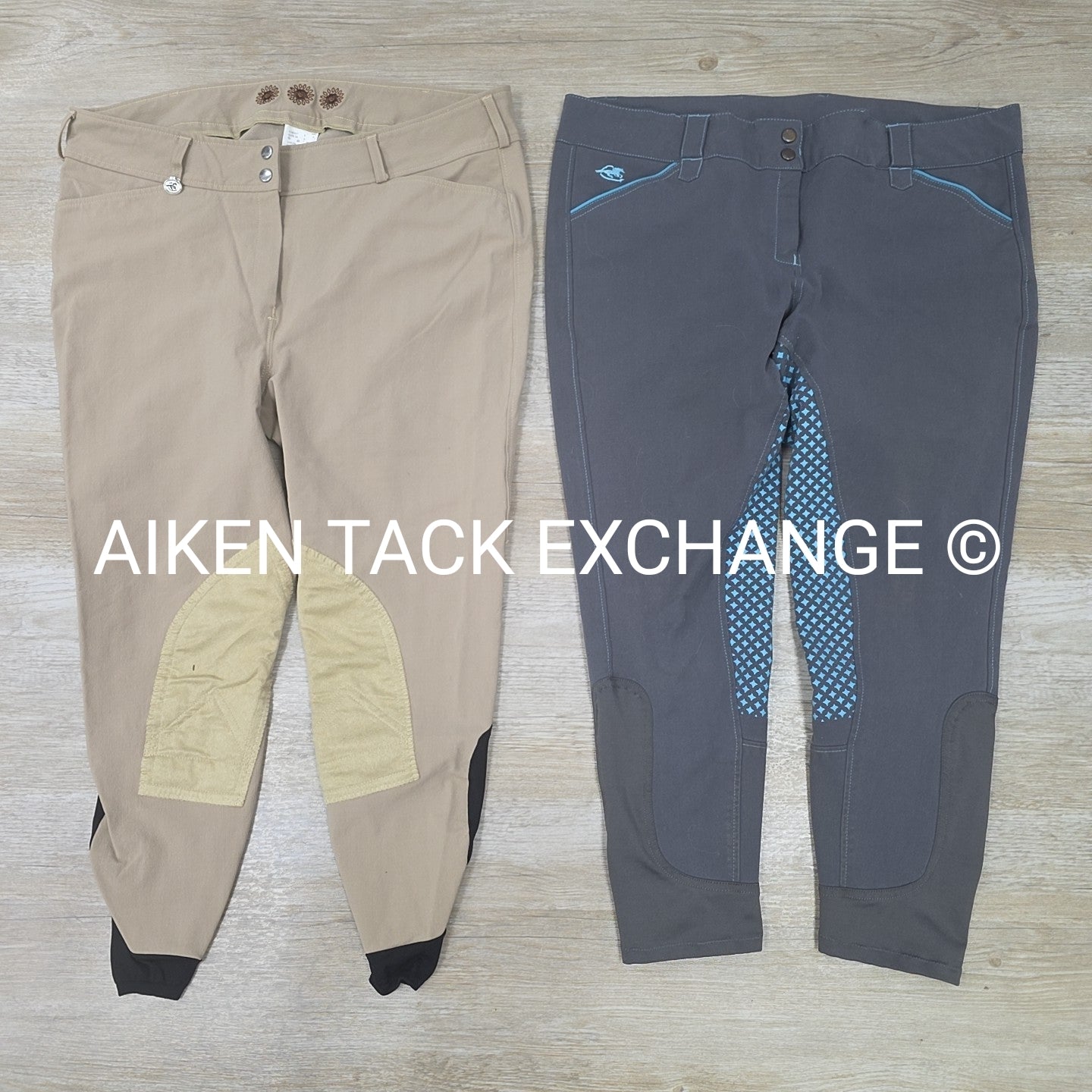 BARGAIN BUNDLE: SmartPak Silicone Grip Full Seat & Knee Patch Breeches, Size 40