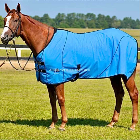 78" Fenwick Equestrian Soft Shell Therapeutic Bamboo Blanket, Blue, Brand New
