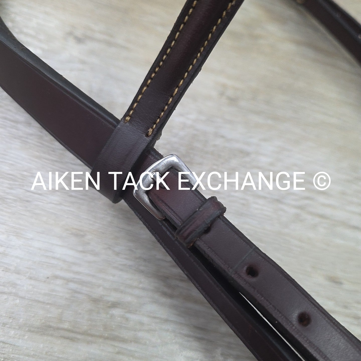 Edgewood Plain Raised Bridle, No Reins, Brown, Size Full