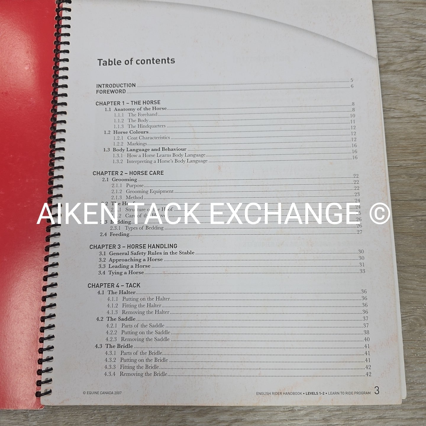 Equine Canada's English Rider Handbook, Levels 1-2