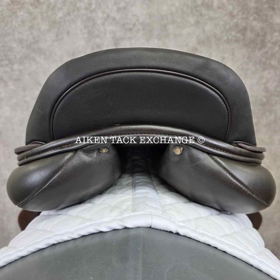 2016 Custom Saddlery Monte Carlo Monoflap Jump Saddle, 18" Seat, Adjustable Tree, Wool Flocked Panels