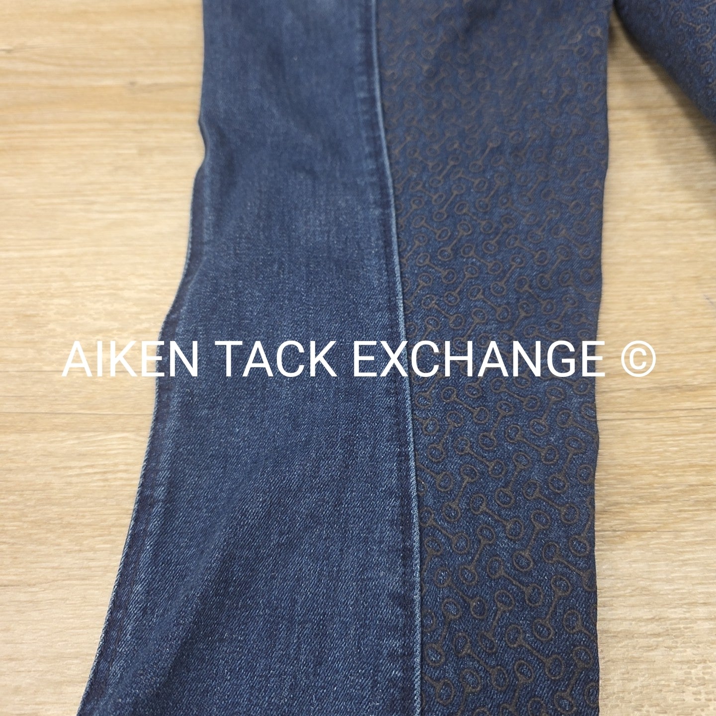 Horze Silicone Grip Full Seat Denim Breeches, Size 28