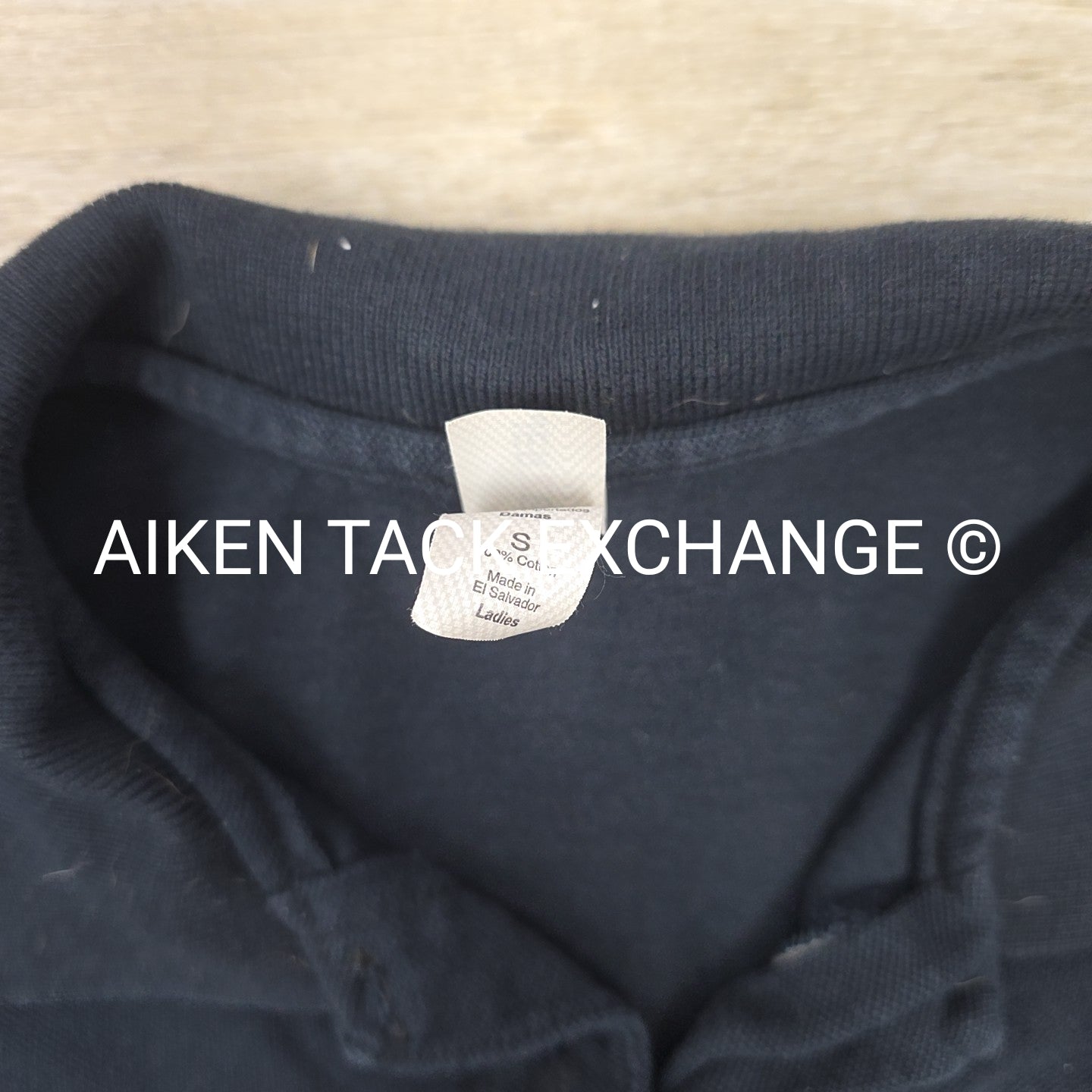 Short Sleeve Collared Polo Shirt with ATE Logo, Women's Size Small