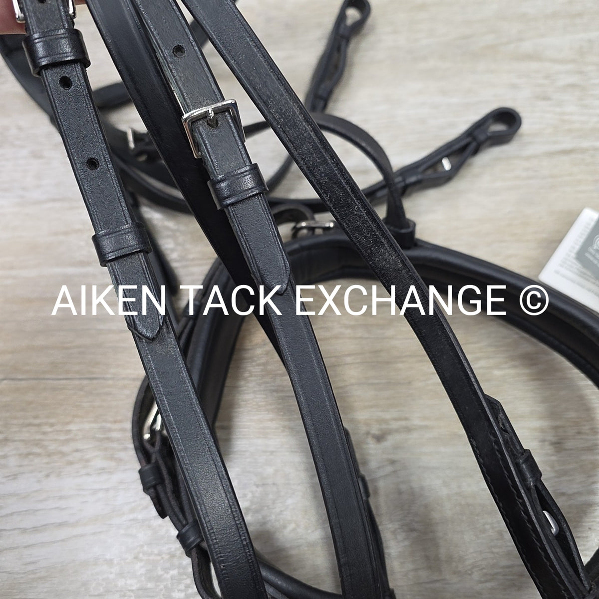 Otto Schumacher Padded Double Bridle, No Reins, Black, Size 1 - Cob